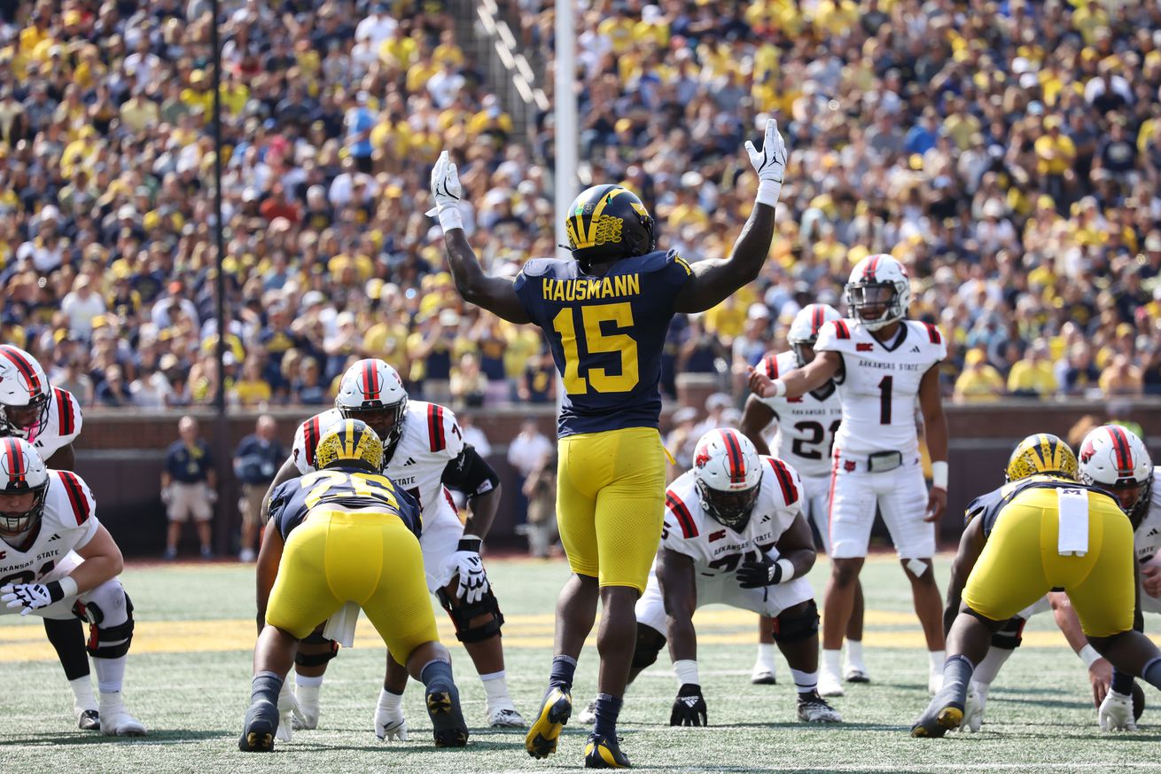 COLLEGE FOOTBALL: SEP 14 Arkansas State at Michigan