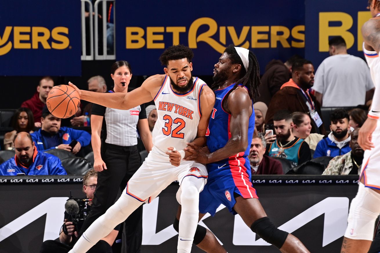 New York Knicks v Detroit Pistons