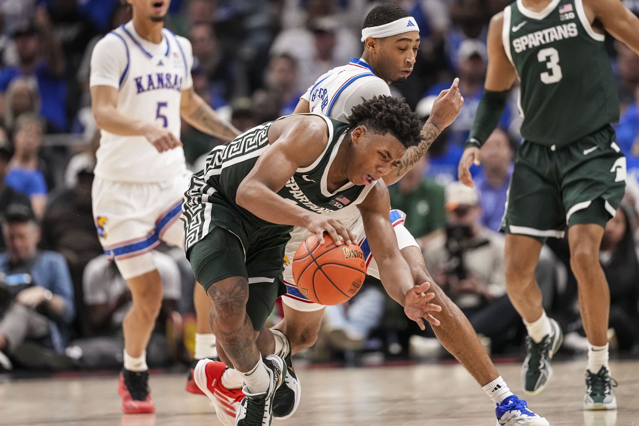 NCAA Basketball: Champions Classic-Michigan State at Kansas