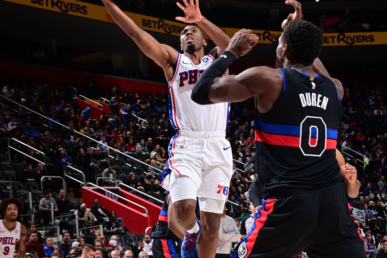 Philadelphia 76ers v Detroit Pistons
