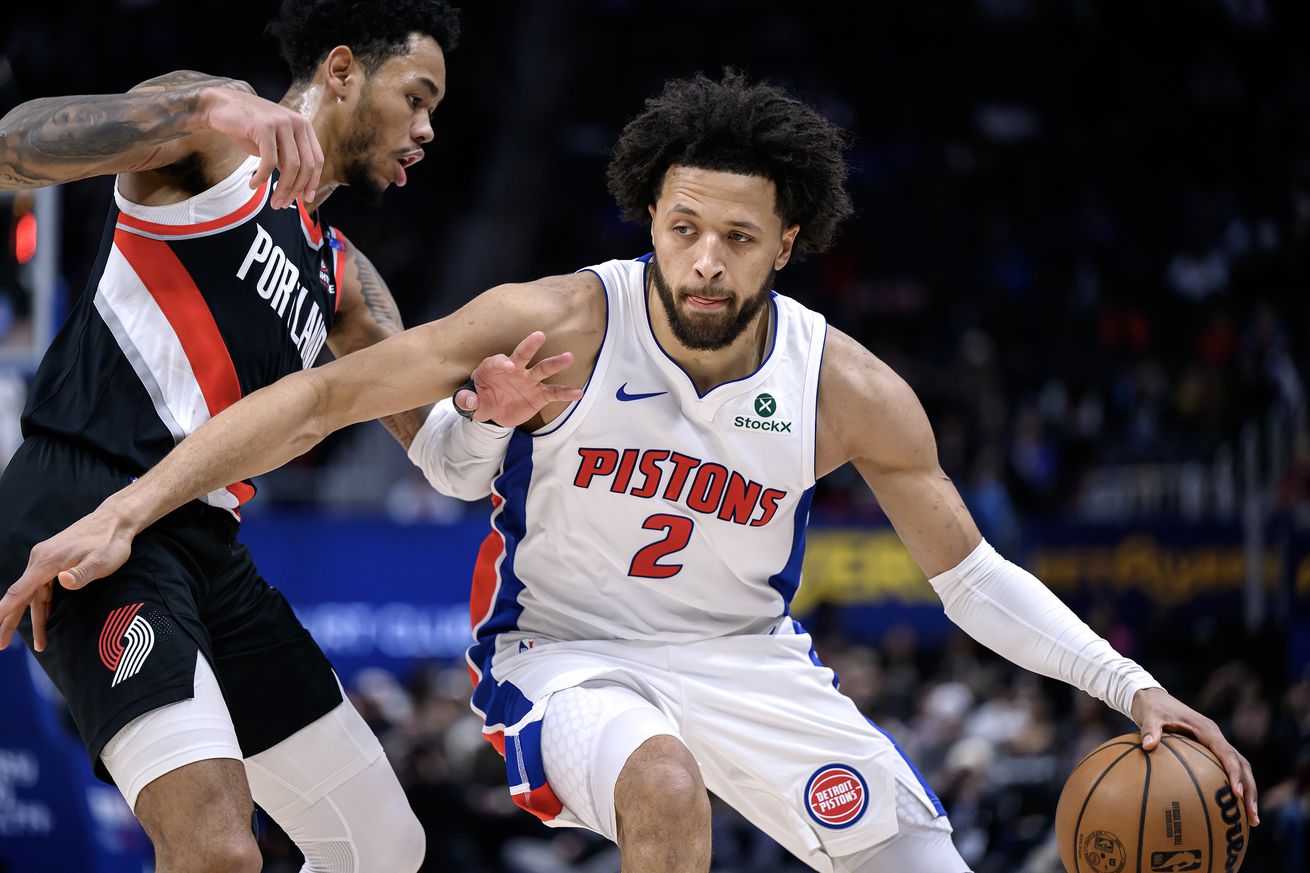 NBA: Portland Trail Blazers at Detroit Pistons