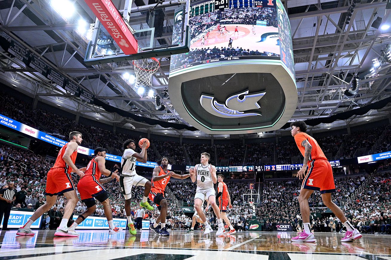 NCAA Basketball: Illinois at Michigan State