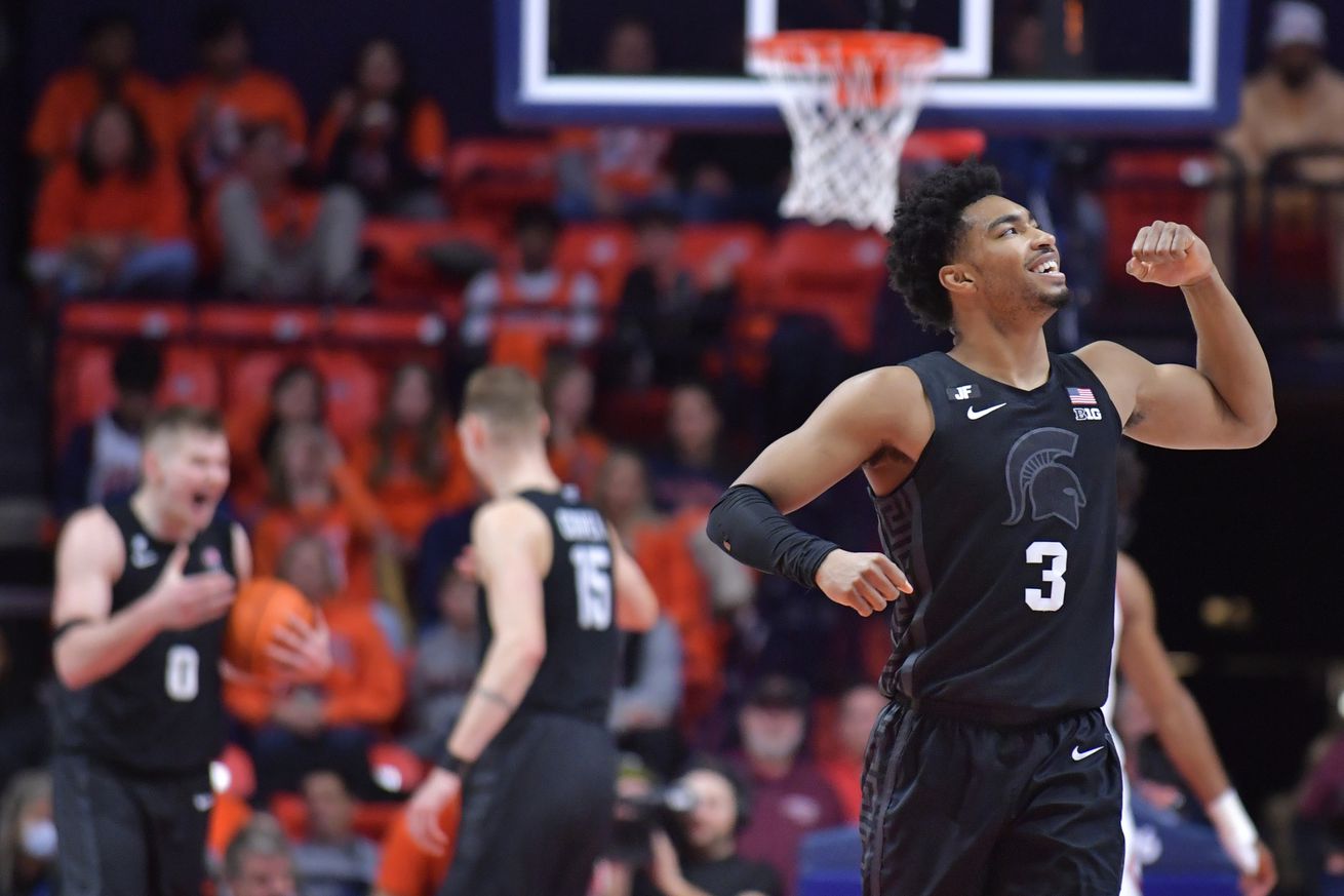 NCAA Basketball: Michigan State at Illinois