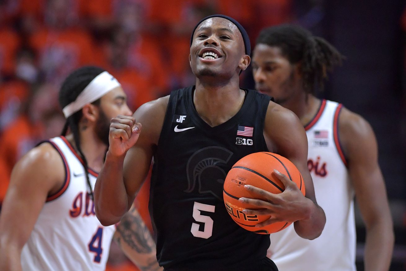 NCAA Basketball: Michigan State at Illinois
