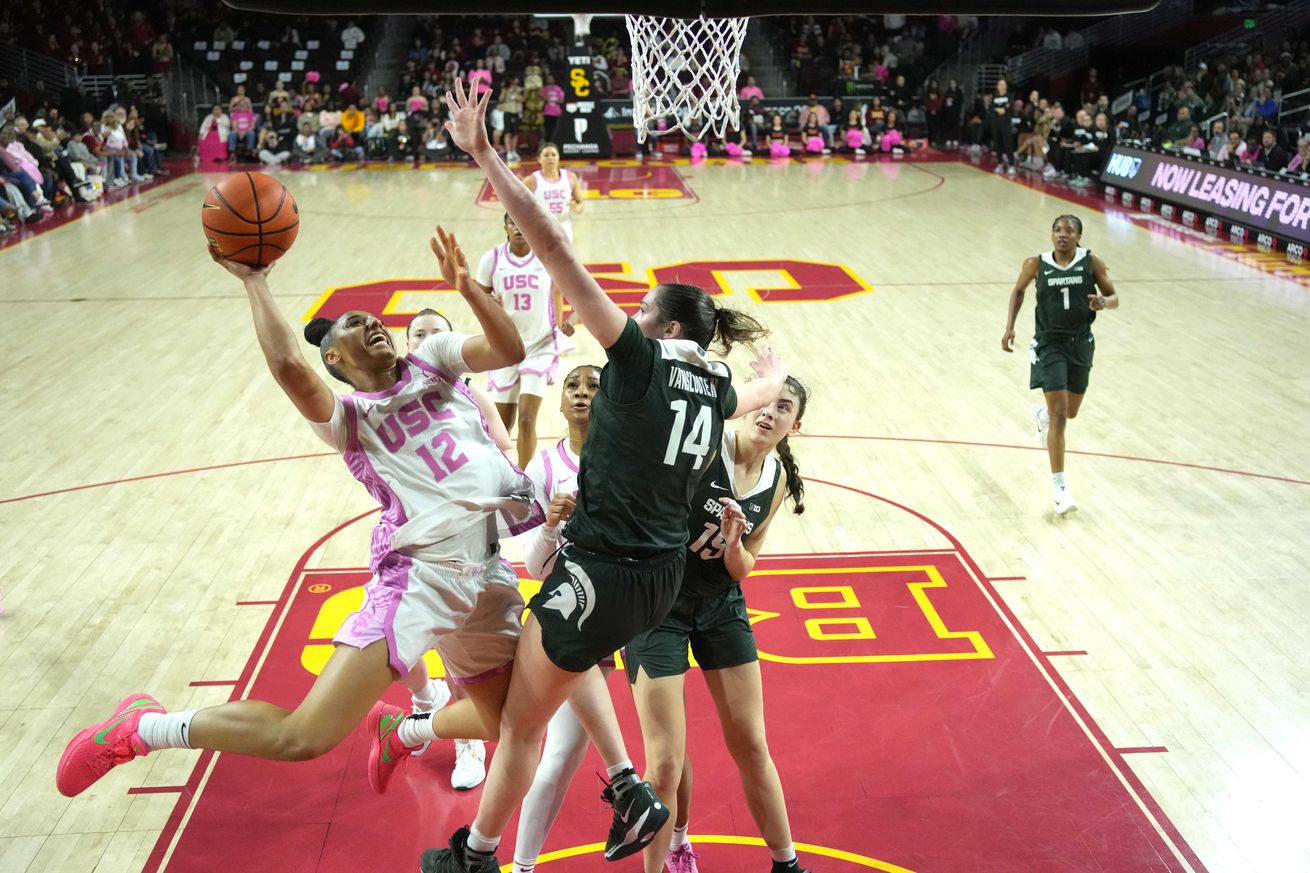 NCAA Womens Basketball: Michigan St. at Southern California
