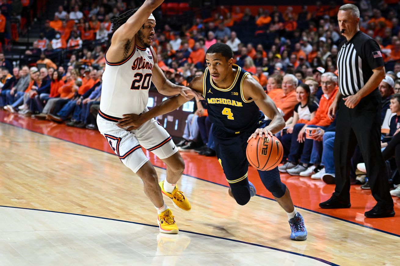 COLLEGE BASKETBALL: FEB 13 Michigan at Illinois
