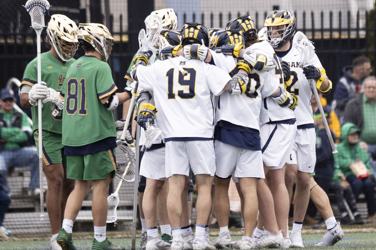 COLLEGE LACROSSE: MAR 16 Michigan at Notre Dame