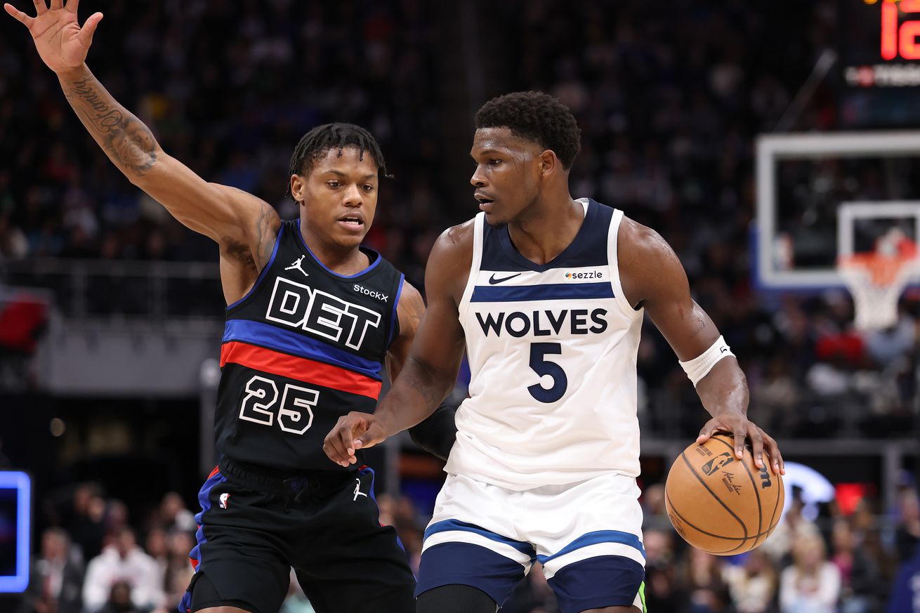 Minnesota Timberwolves v Detroit Pistons