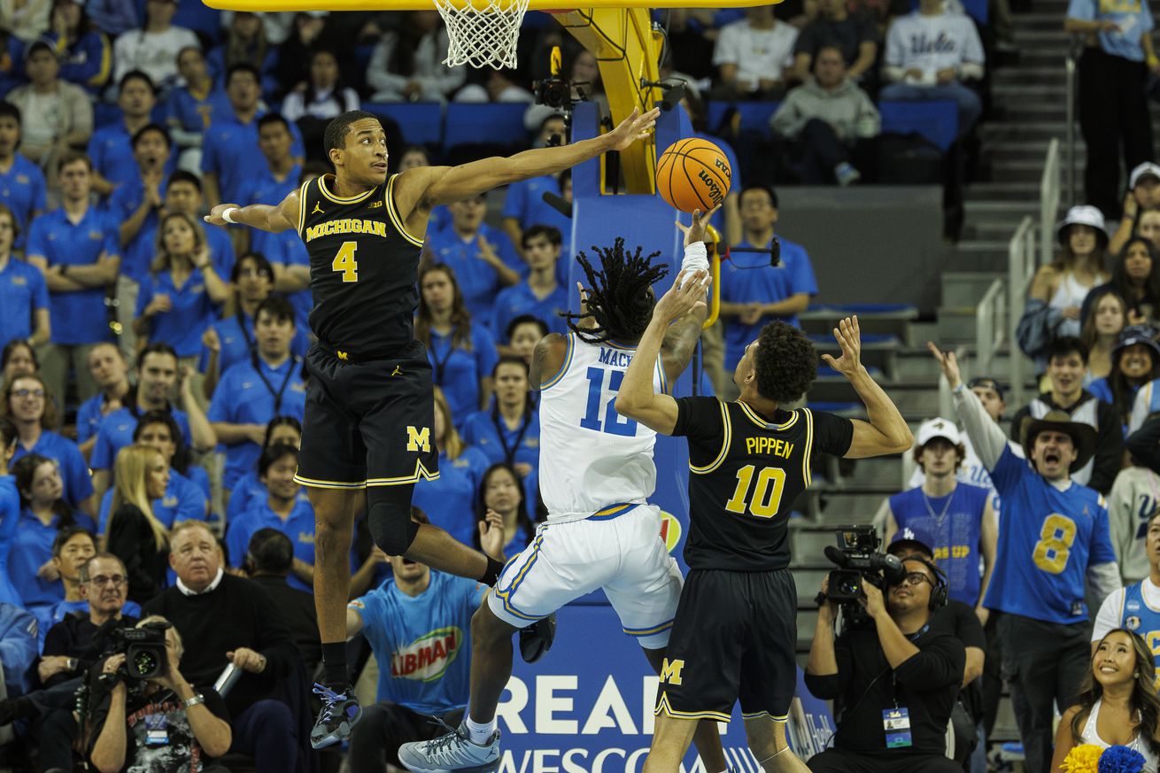 UCLA vs Michigan in Westwood, CA.