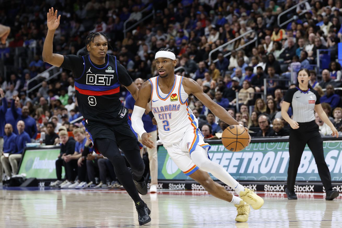NBA: Oklahoma City Thunder at Detroit Pistons