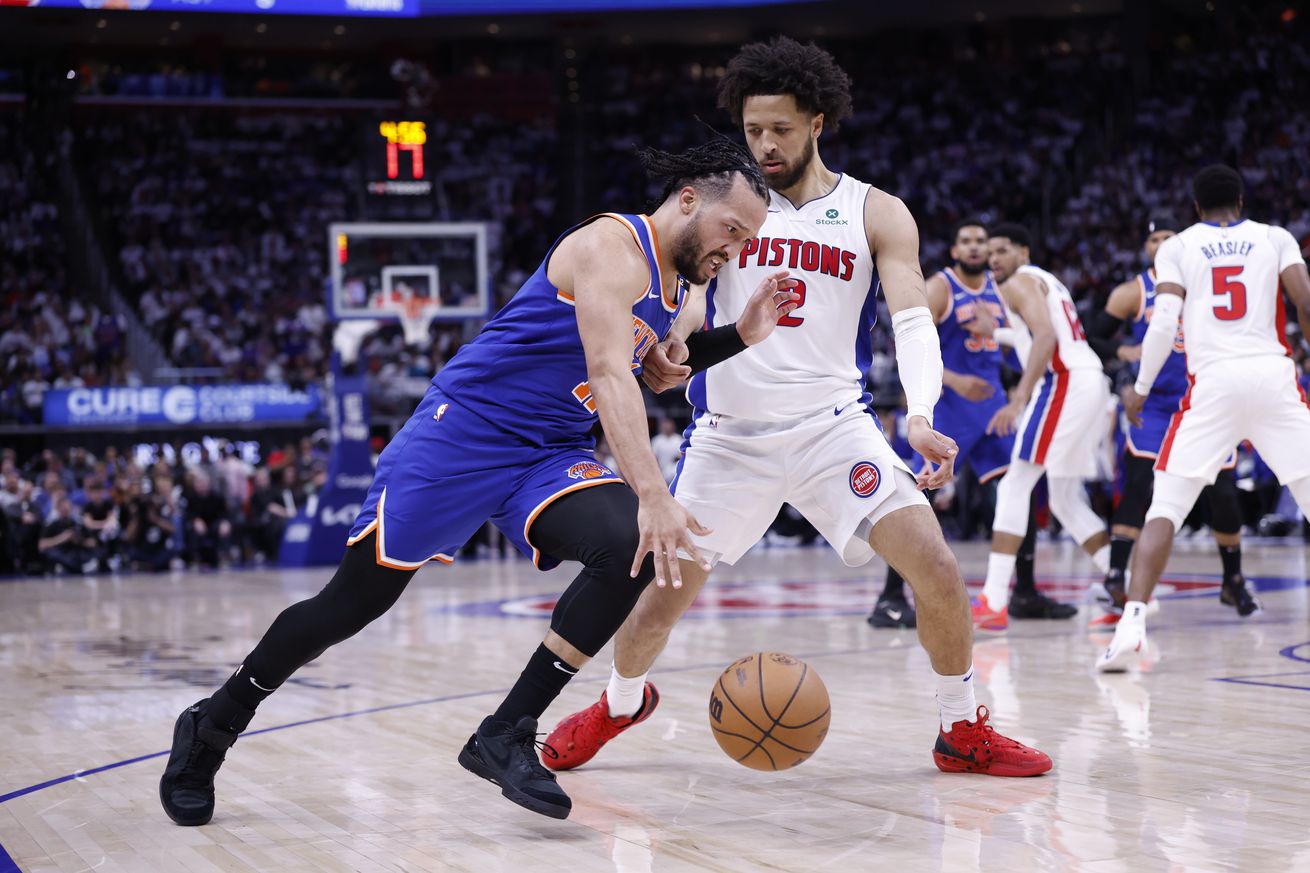 NBA: Playoffs-New York Knicks at Detroit Pistons