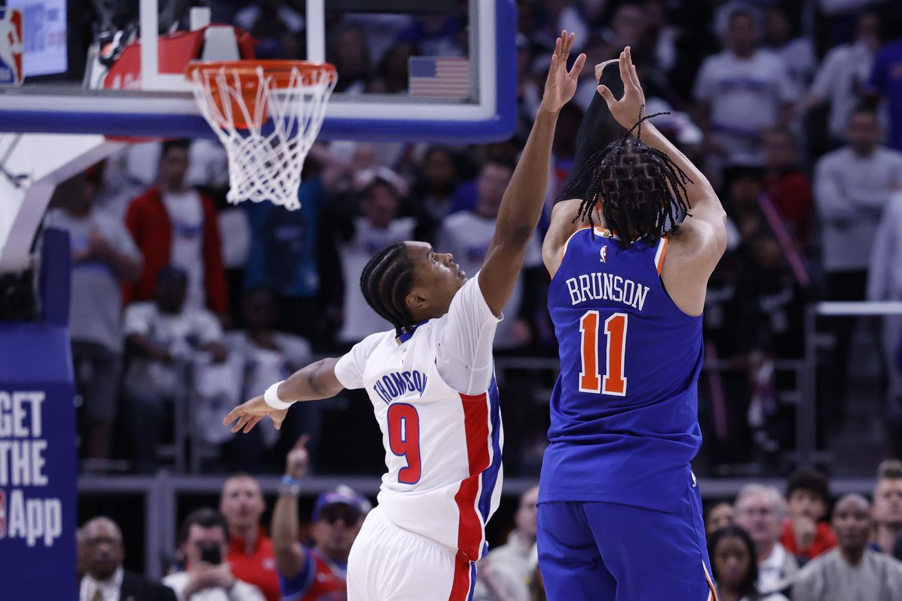 NBA: Playoffs-New York Knicks at Detroit Pistons