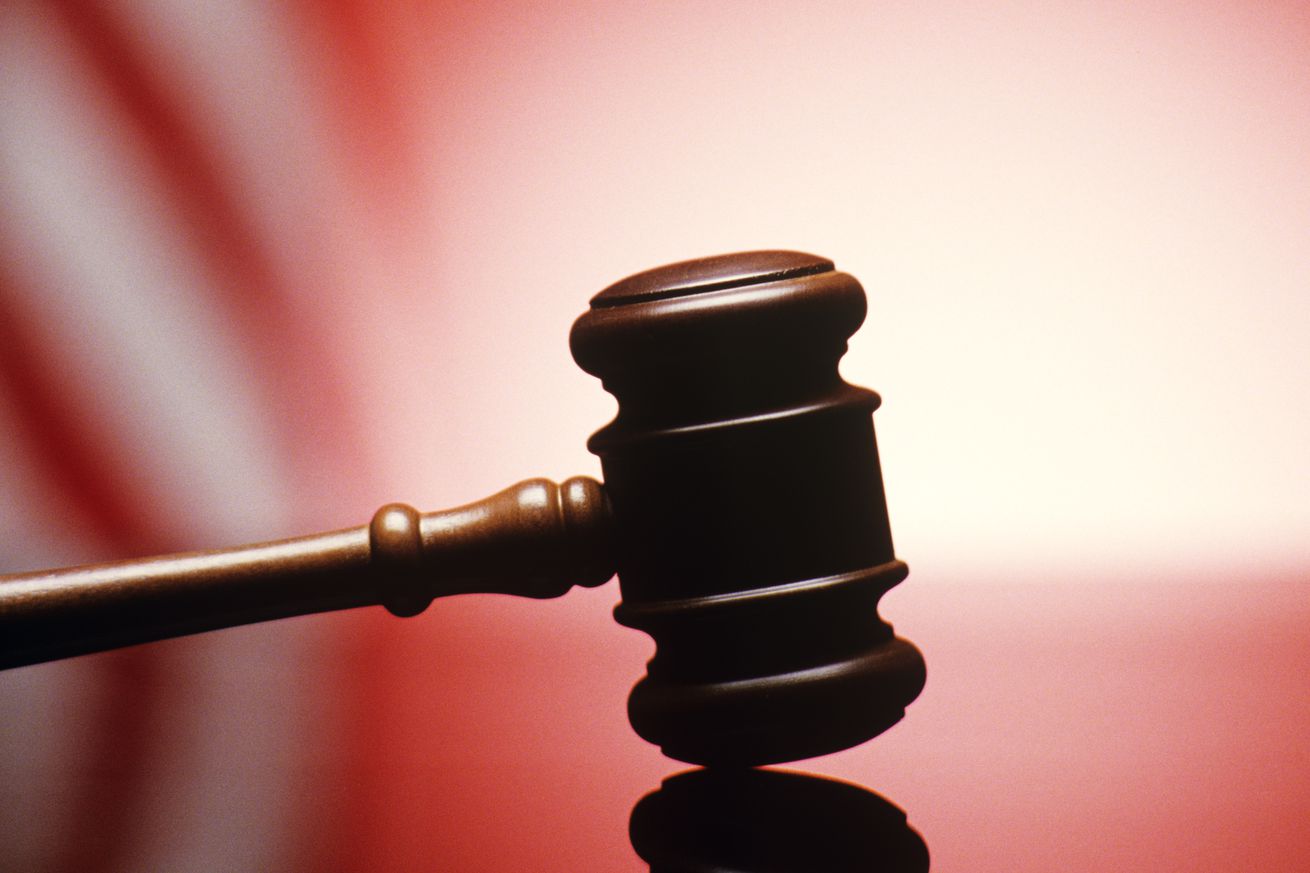 GAVEL RESTING ON...