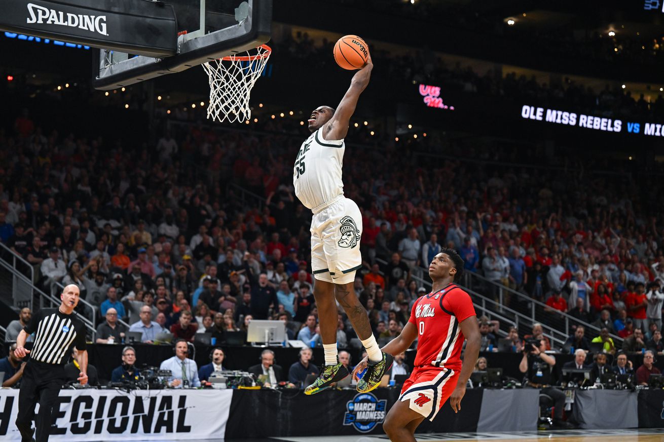 NCAA BASKETBALL: MAR 28 Div I Men’s Championship - Sweet Sixteen - Ole Miss vs Michigan State